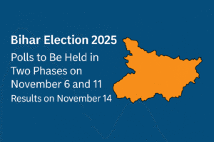 Bihar Assembly Election 2025 Polls to Be Held in Two Phases on November 6 and 11, Results on November 14